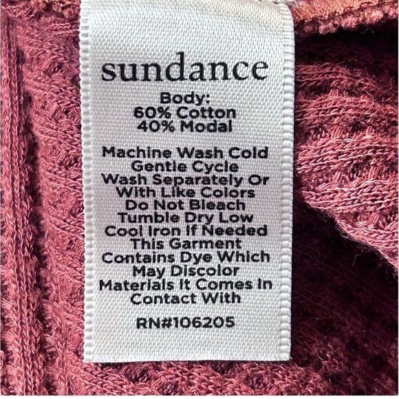 Sundance Waffle Knit Prudence Oversized Boho Shirt Jacket - Picture 9 of 9